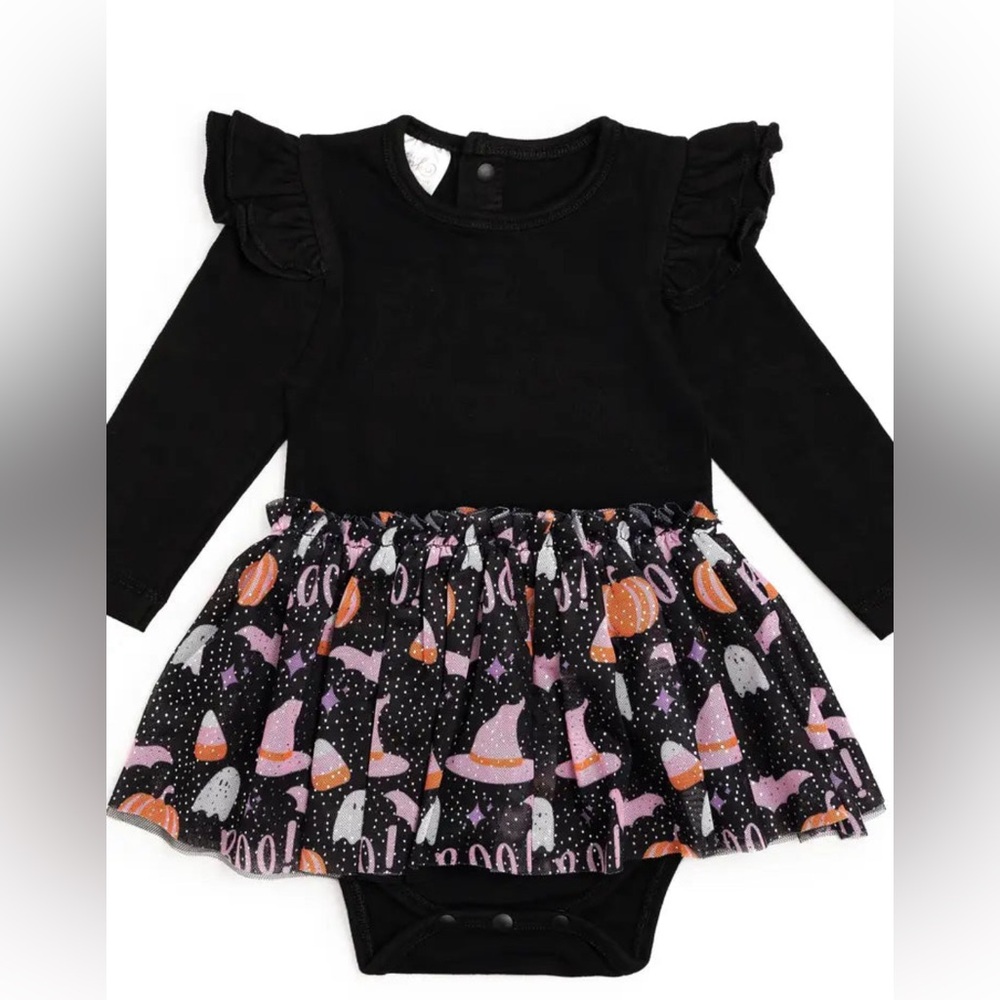 Sweet Wink Boo Halloween Tutu Bodysuit 6-12 months